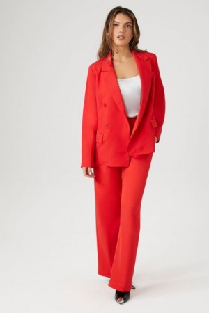 Blazer Forever 21 Double Breasted Suit Amp Set Mujer Rojas | iCrgGWLFqs1