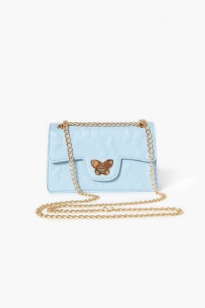 Bolsas Forever 21 Butterfly Crossbody Mujer Azules Claro | JVYg1VfQiDj