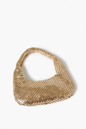 Bolsas Forever 21 Chainmail Shoulder Mujer Doradas | D5pQxKafVlO