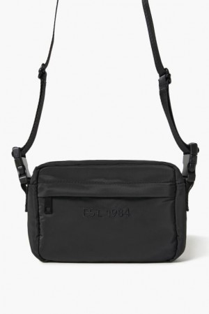 Bolsas Forever 21 Embroidered Crossbody Mujer Negras | 3OoaNPKtHWu