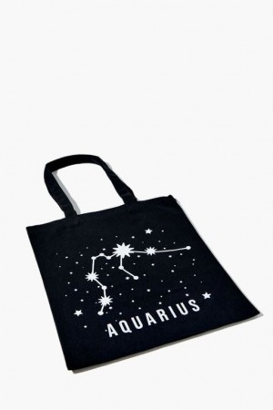 Bolsas Forever 21 Zodiac Constellation Tote Mujer Negras | kKhhSh7YGn9