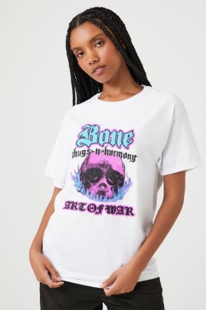 Camisa Forever 21 Bone Thugs N Harmony Estampadas Mujer Blancas Multicolor | hiBnyRDlCXC