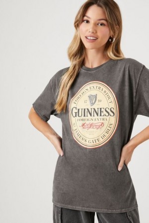 Camisa Forever 21 Guinness Estampadas Mujer Gris Multicolor | fl2Xk4ePE6L