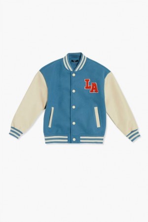 Casacas Forever 21 Girls Varsity Bomber Niños Azules Multicolor | SgRZE8TcuMe