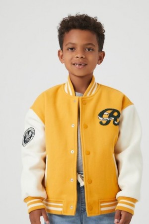 Casacas Forever 21 Letterman Bomber Girls Boys Niños Doradas Multicolor | lar2BIiuQ1J