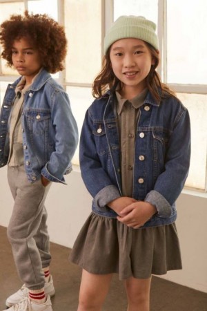 Casacas Forever 21 Organically Grown Cotton Girls Boys Niños Azules Oscuro | vA9NWUrxRMK