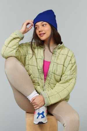 Chaqueta Acolchada Forever 21 Acolchado Zip Up Mujer Verde Oliva Claro | BKqqAQ3tvWb