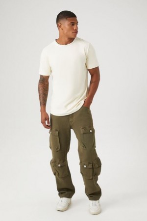 Jeans Forever 21 Directo Leg Cargo Hombre Verde Oliva | vhDeK9XeqAw