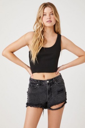 Jeans Forever 21 Distressed Denim Hot Mujer Negras | i7gJiWdzpPt