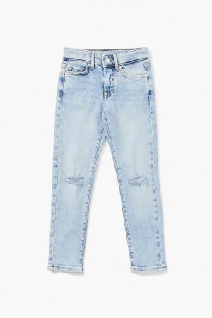 Jeans Forever 21 Distressed Girls Boys Niños Azules Claro | Ds3mtZBQwuo