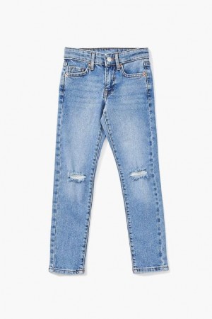 Jeans Forever 21 Distressed Girls Boys Niños Azules | Y04xrrB8sWY