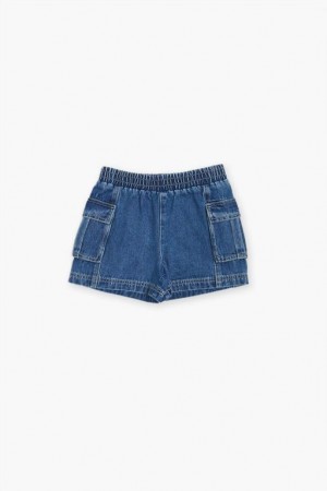 Jeans Forever 21 Girls Denim Cargo Niños Azules | y6Bb8UbjiXu