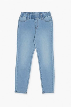 Jeans Forever 21 Girls Flaco Pull On Niños Azules Claro | x0uW6yXtVfB