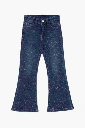 Jeans Forever 21 Girls Glitter Flare Niños Azules Oscuro | YGd4tGGTkYR