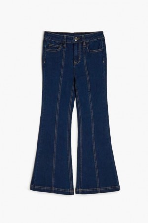 Jeans Forever 21 Girls Mid Rise Flare Niños Azules Oscuro | W1QFY4n6mYX