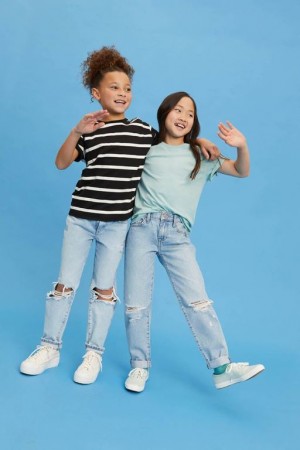 Jeans Forever 21 Girls Organically Grown Cotton Niños Azules | lEfRvRBWUp5