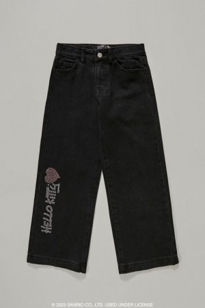 Jeans Forever 21 Girls Rhinestone Hello Kitty Niños Negras Multicolor | bHfX3n2y1JR