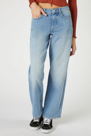 Jeans Forever 21 Hemp S Fit Mujer Azules Claro | 3s2mn2syY3c