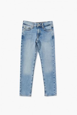 Jeans Forever 21 Organically Grown Cotton Girls Boys Niños Azules Claro | tThXzwcLpUD