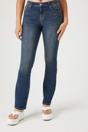 Jeans Forever 21 Stretch Denim Bootcut Mujer Azules | IvP8Rtwe3Nh