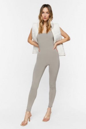 Jumpsuits Forever 21 Fitted Tank Jumpsuit Mujer Castlerock | QX4JuTgGpGc