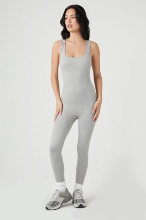 Jumpsuits Forever 21 Seamless Tank Jumpsuit Mujer Gris | d6wypi5ZrBr