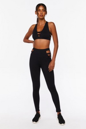 Leggins Forever 21 Active Seamless Cutout Mujer Negras | CxvlXLLZIwy