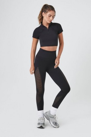 Leggins Forever 21 Active Seamless Sculpt Mujer Negras | O2HjzID0mP2