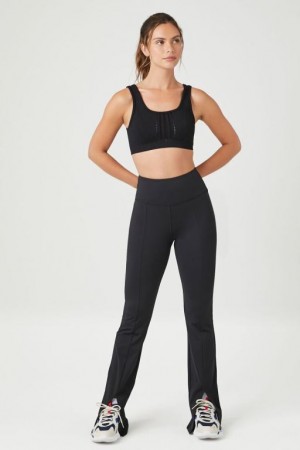 Leggins Forever 21 Active Split Flare Mujer Negras | BX3rThgCuw5