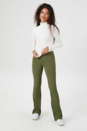 Leggins Forever 21 Directo Mid Rise Mujer Verde | iAoDNhcdsBH