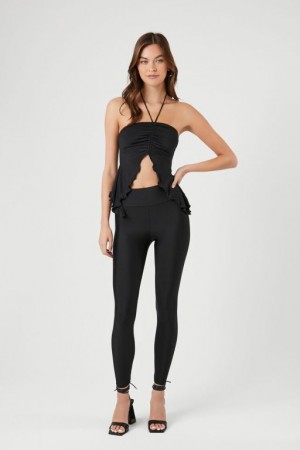 Leggins Forever 21 High Rise Ankle Mujer Negras | eqjJHIvPAHF