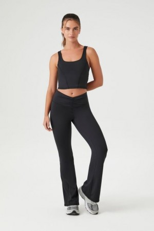 Leggins Forever 21 Seamless Flare Mujer Negras | KoxKQe6XqJU