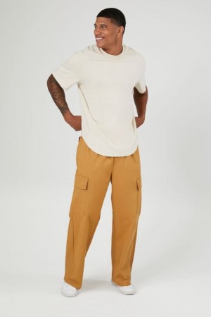 Pantalon Forever 21 Cargo Drawstring Hombre Marrones | PmUbIESIvQv