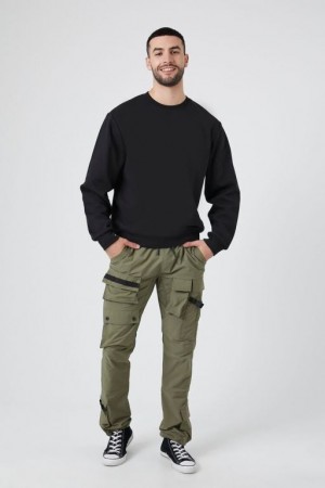 Pantalon Forever 21 Drawstring Cargo Joggers Hombre Verde Oliva | JJcX41DsezE