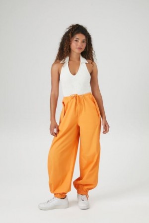 Pantalon Forever 21 Drawstring Wide Leg Joggers Mujer Mango | DHENXK2KEMd