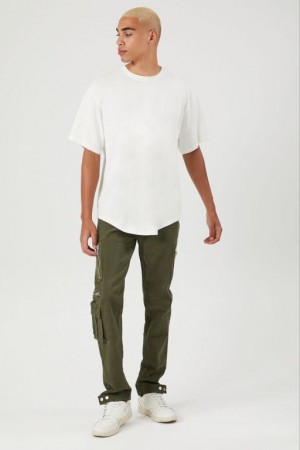 Pantalon Forever 21 Slim Fit Cargo Hombre Verde Oliva | oM9qz0z1p3z