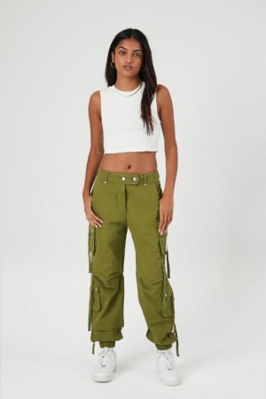 Pantalon Forever 21 Utility Cargo Joggers Mujer Verde Oliva | 1exhxJCzhLq