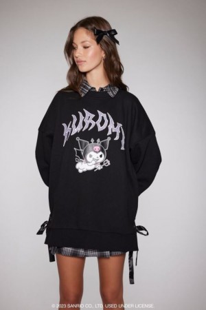 Pullover Forever 21 Rhinestone Kuromi Estampadas Mujer Negras Multicolor | o9DyojjZOzx