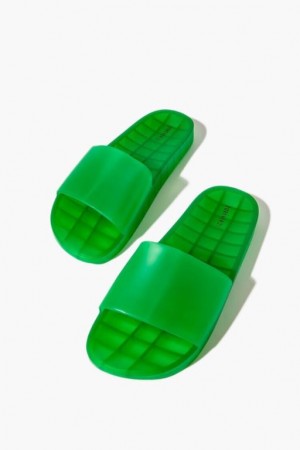 Sandalias Forever 21 Jelly Slide Mujer Verde | GgEFkJBp5iB