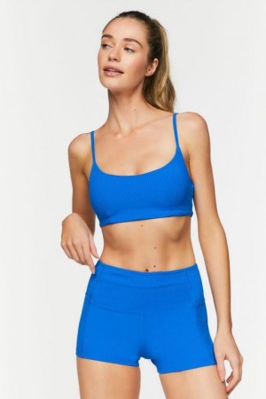 Short Forever 21 Active Biker Mujer Azules | UUwm2rBIZr3