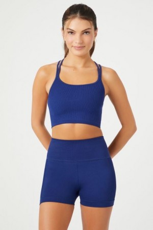 Short Forever 21 Active Seamless Biker Mujer Azul Marino | 4M9xnTVdwl7