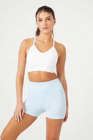 Short Forever 21 Active Seamless Biker Mujer Azules Claro | mtGmrUTL8WL