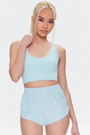 Short Forever 21 Active Zip Pocket Mujer Verde Menta | VfDJBoRC5lQ