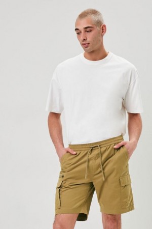 Short Forever 21 Drawstring Cargo Hombre Marrones | 7MWotPHWYPS