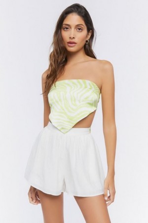 Short Forever 21 High Rise Pull On Mujer Blancas | XDeJLhxwgw9