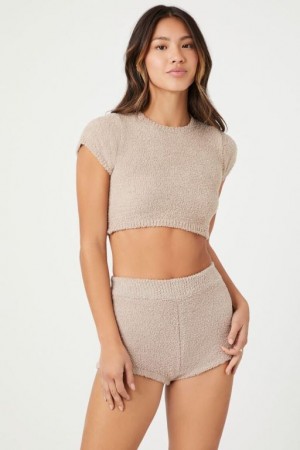 Short Forever 21 Knit Pajama Mujer Goat | 7WmMfUmCUUB