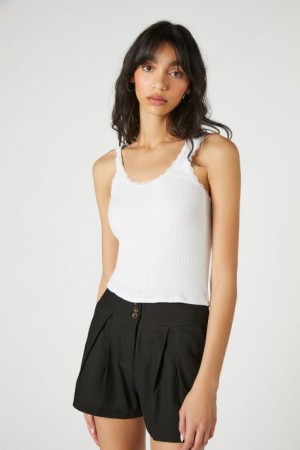 Short Forever 21 Linen Blend High Rise Mujer Negras | TriNZkZO6ed