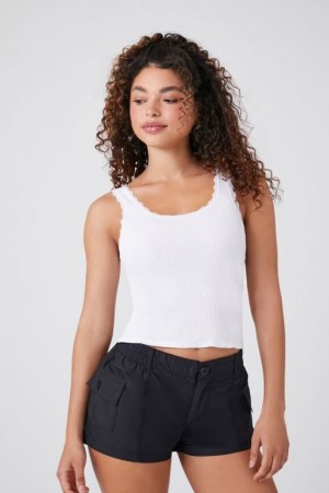 Short Forever 21 Low Rise Cargo Mujer Negras | GcKnXfxwo4H