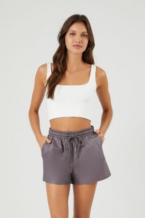 Short Forever 21 Pull On Drawstring Mujer Dusk | nRMXZSR6p4k