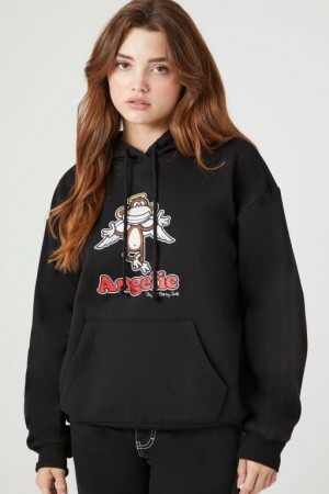 Sudadera con Capucha Forever 21 Bobby Jack Angelic Estampadas Mujer Negras Multicolor | MREByc7bFFD